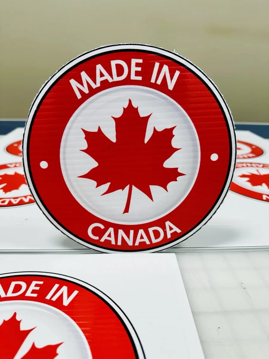 Custom Circle Sign — Made in Canada — Signs printing by True Color Display Printing, Saskatoon