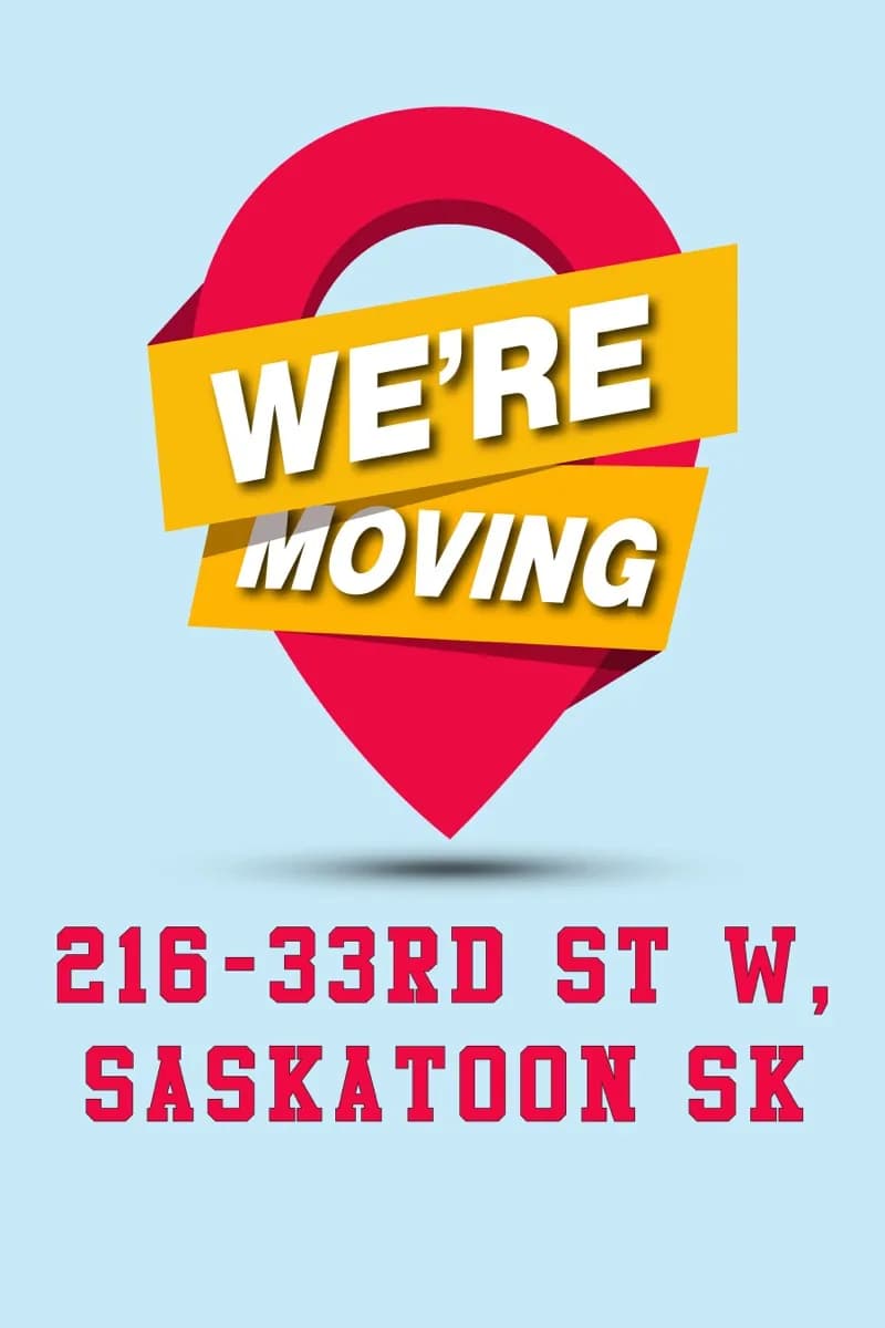 We're Moving Announcement Sign — Signs printing by True Color Display Printing, Saskatoon