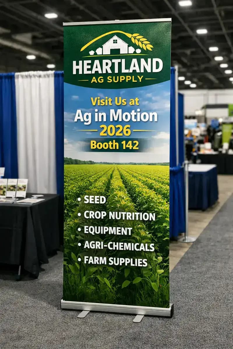 Trade Show Display — Retractable Banner design example for Saskatchewan businesses — True Color Display Printing