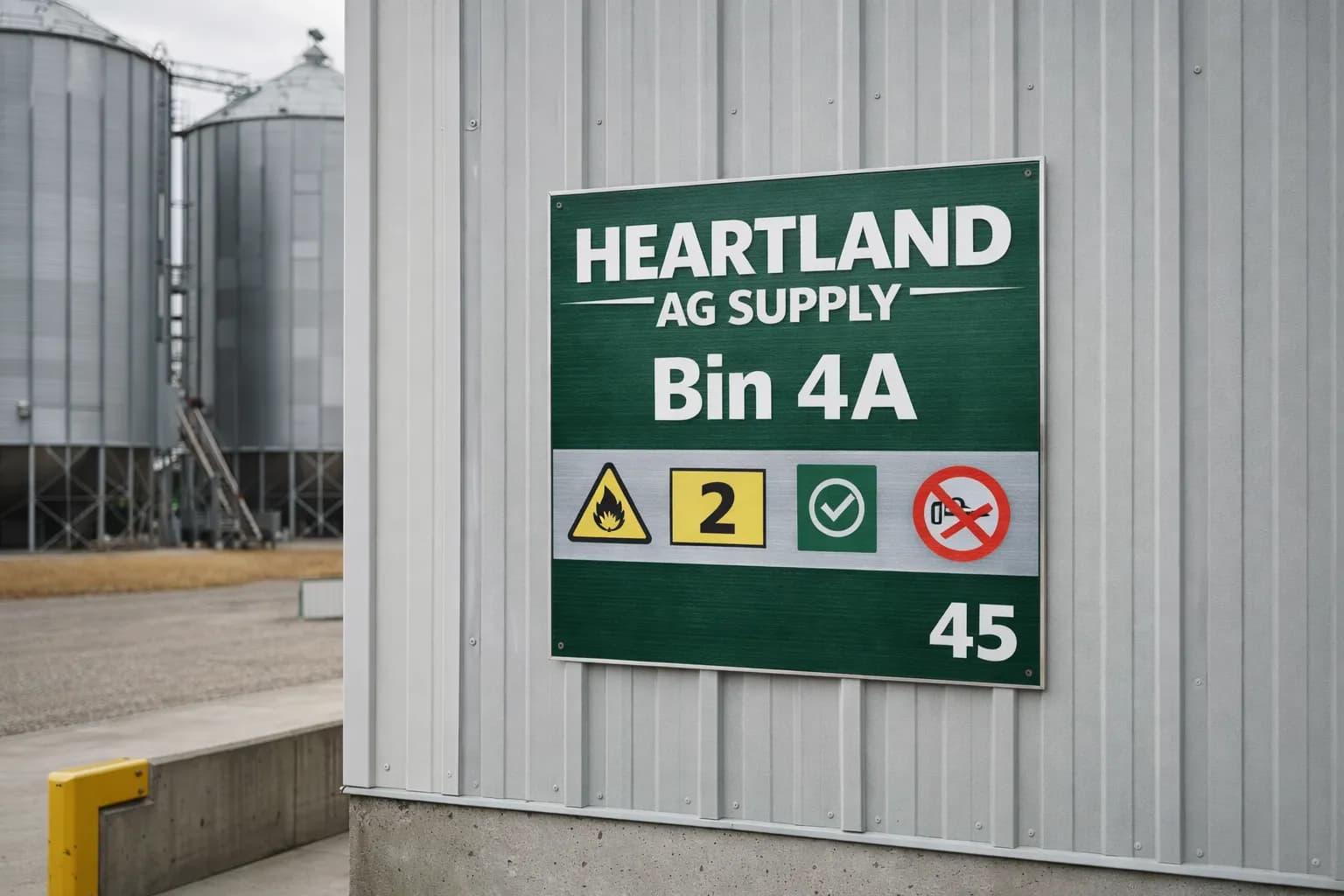 Warehouse ID Sign — ACP Sign design example for Saskatchewan businesses — True Color Display Printing