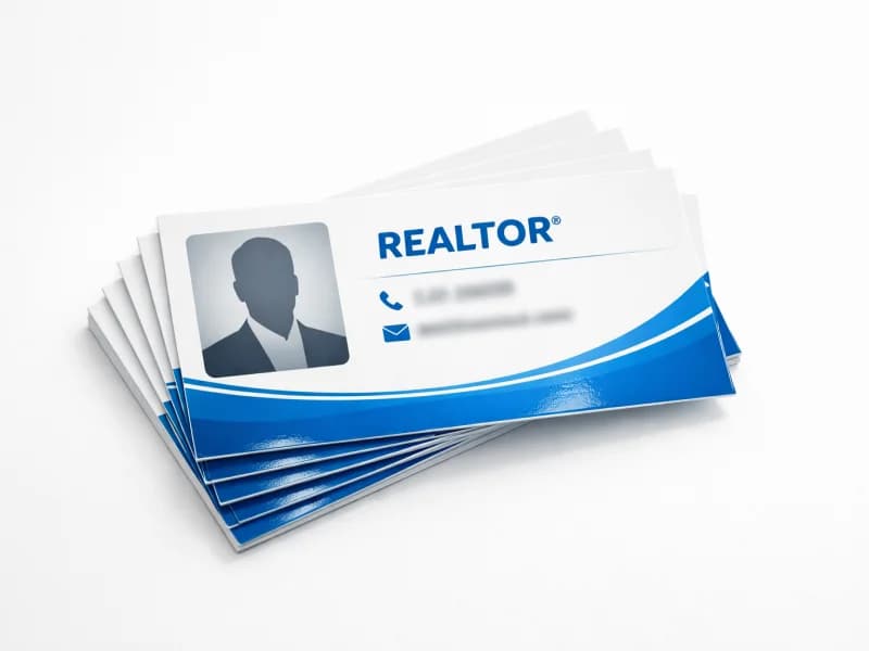 Realtor business cards printed in Saskatoon — True Color Display Printing, 216 33rd St W, Saskatoon SK