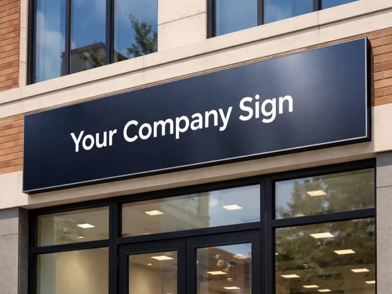 ACP aluminum storefront wall sign printed in Saskatoon — True Color Display Printing, Saskatoon SK