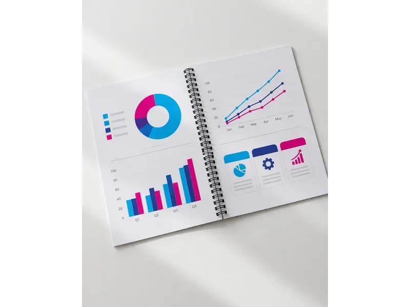 coil booklet open spread