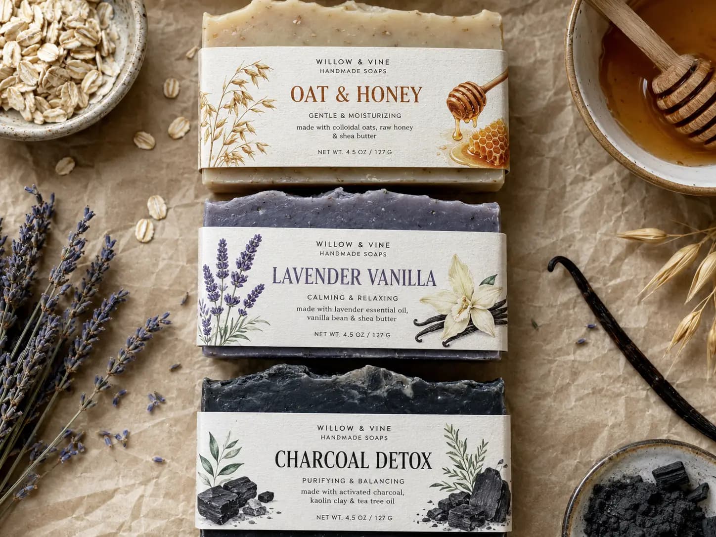 cosmetic labels soap bar