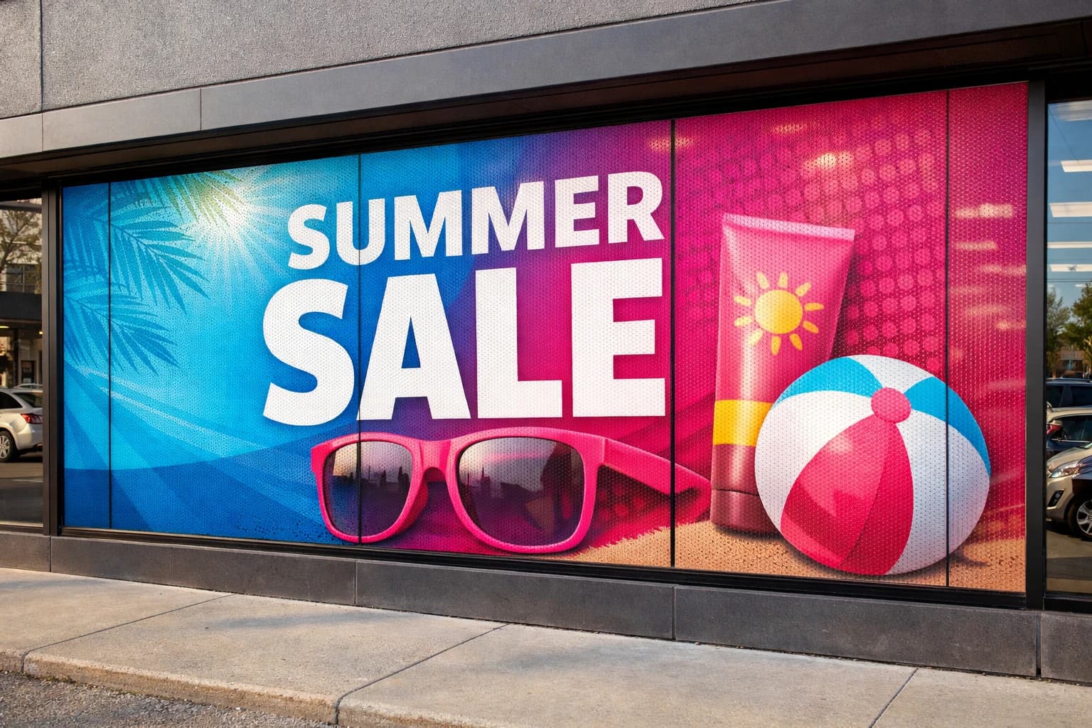 Perforated Window Vinyl photo 2