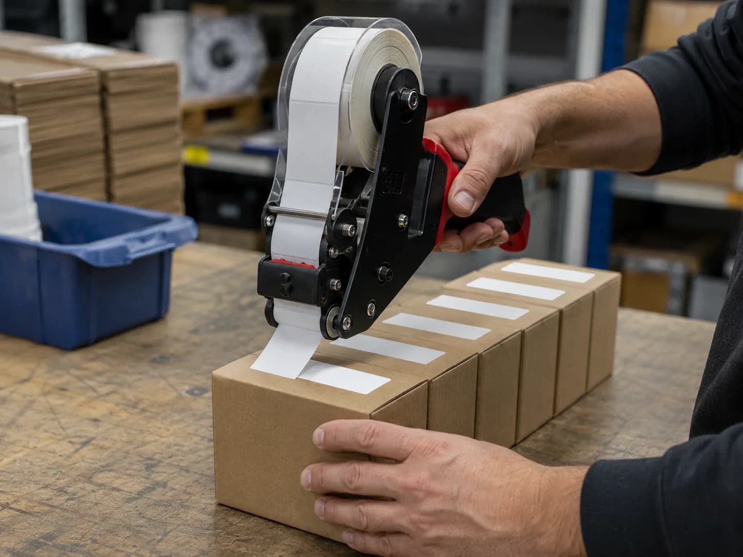 roll labels application