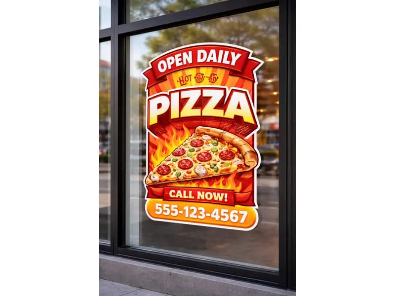 Window Decals — window decal restaurant pizza