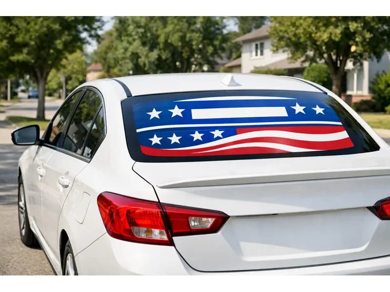 window decal vehicle campaign