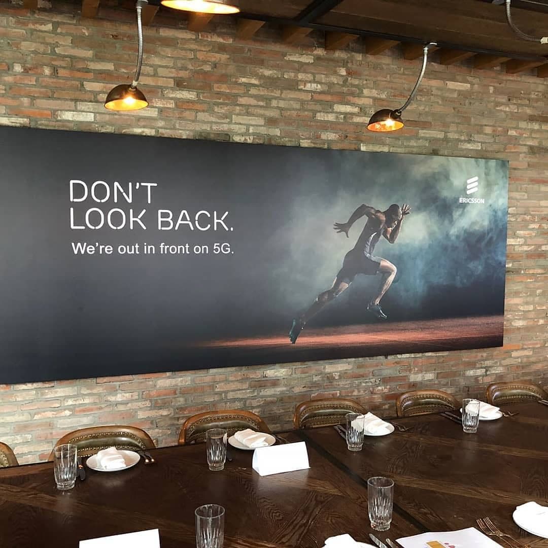 Large Format Event Banner — Ericsson 5G — True Color Display Printing Saskatoon