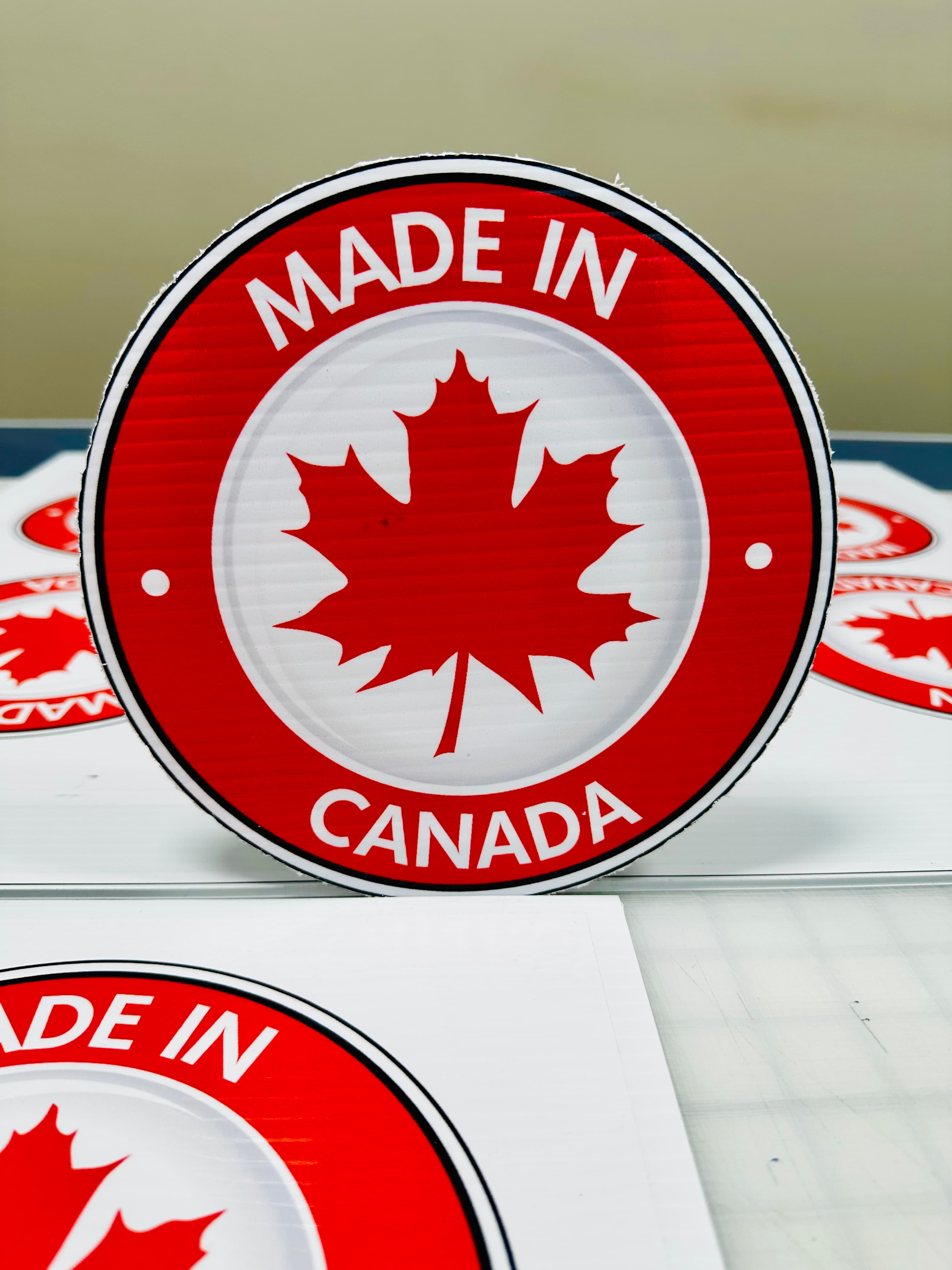 Custom Circle Sign — Made in Canada — True Color Display Printing Saskatoon