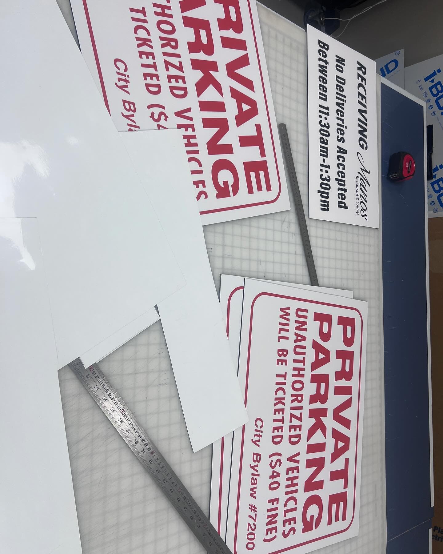 Private Parking Signs — Batch Order — True Color Display Printing Saskatoon