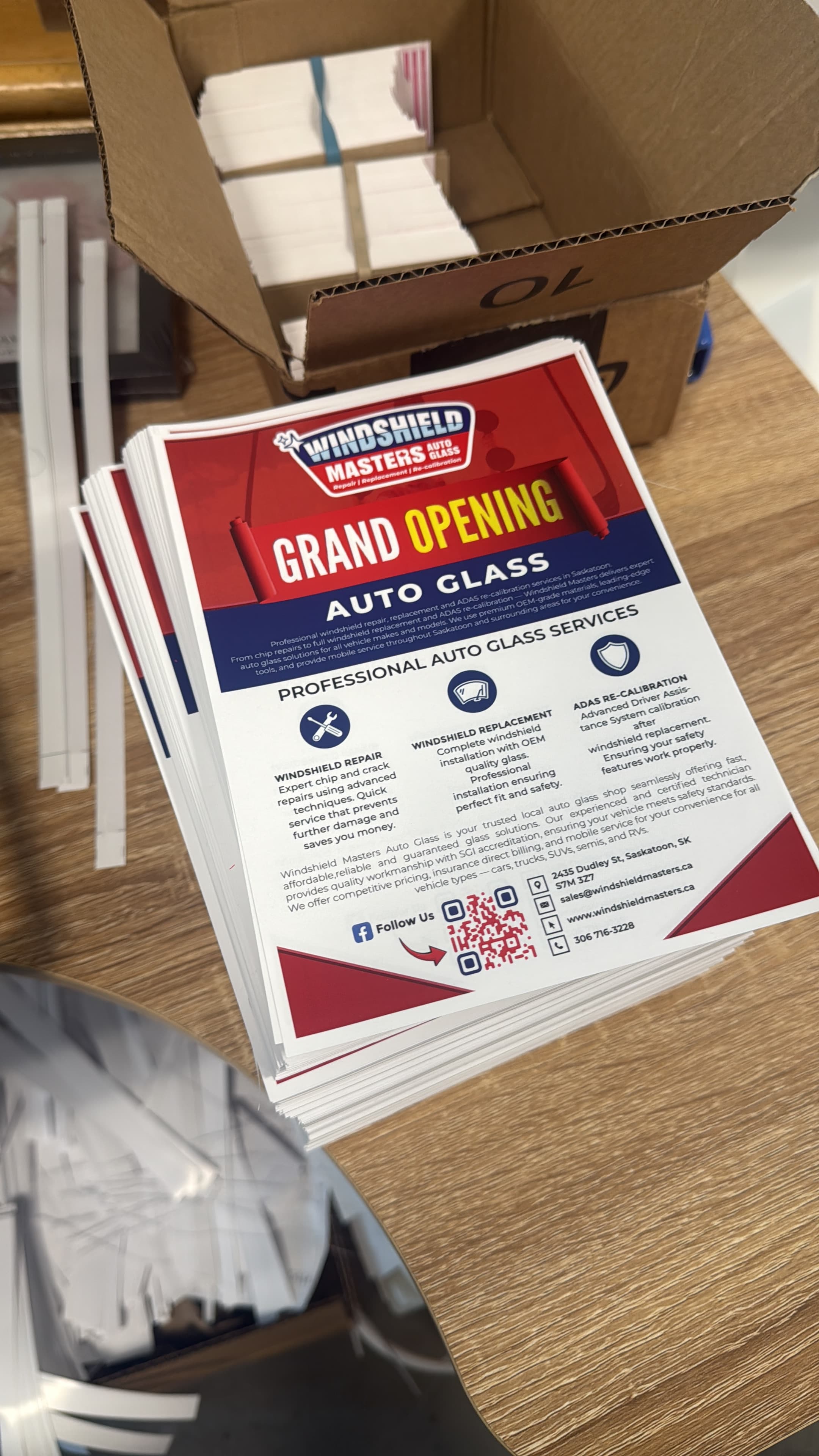 Marketing Flyers — Boxed Order — True Color Display Printing Saskatoon