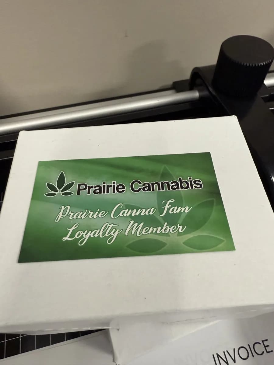 Loyalty Card — Prairie Cannabis — Cards & Print printing by True Color Display Printing, Saskatoon