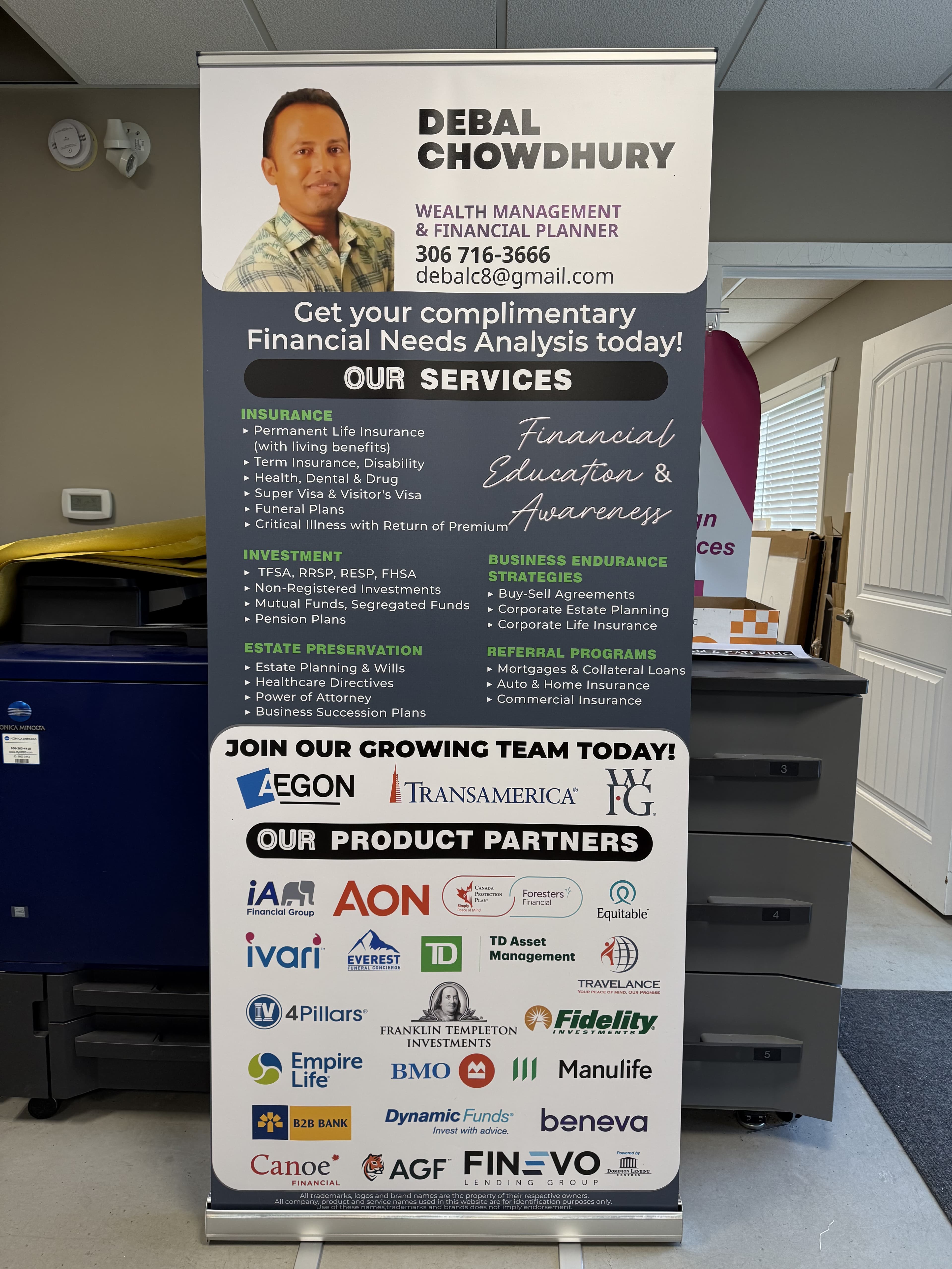 Retractable Banner — Client Delivery — True Color Display Printing Saskatoon
