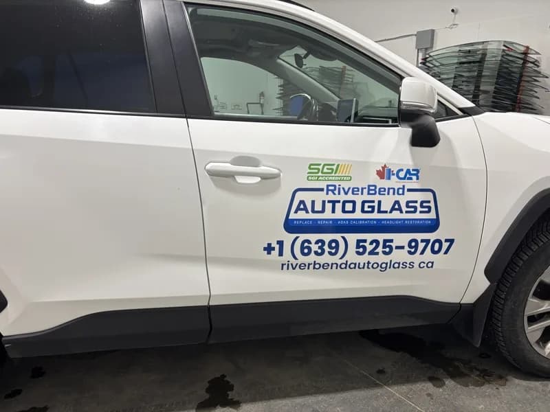 Door panel decal — RiverBend Auto Glass