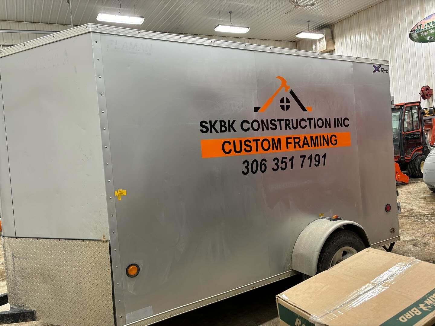 Trailer Lettering — SKBK Construction — True Color Display Printing Saskatoon