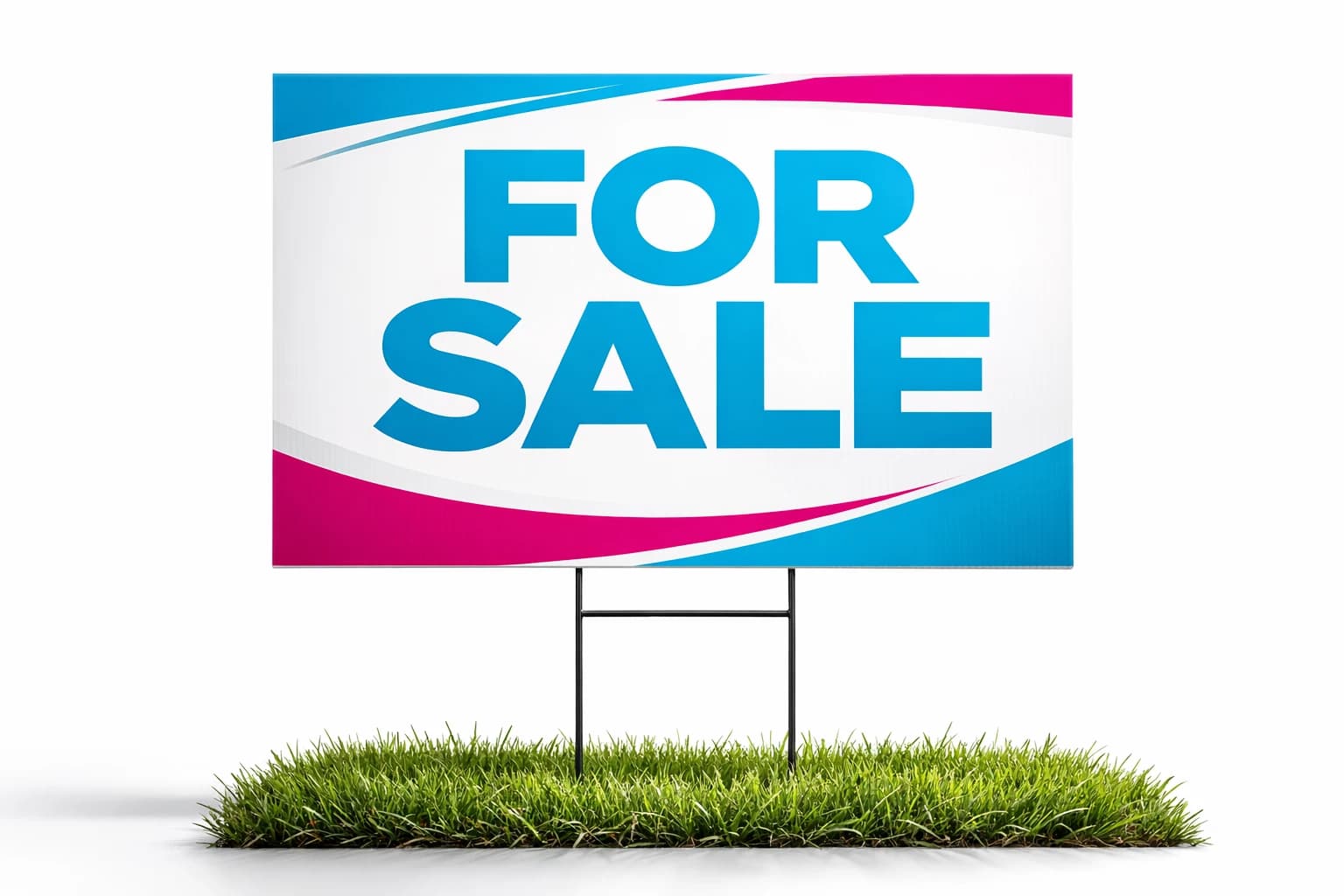 Coroplast yard signs printed in Saskatoon, SK — True Color Display Printing